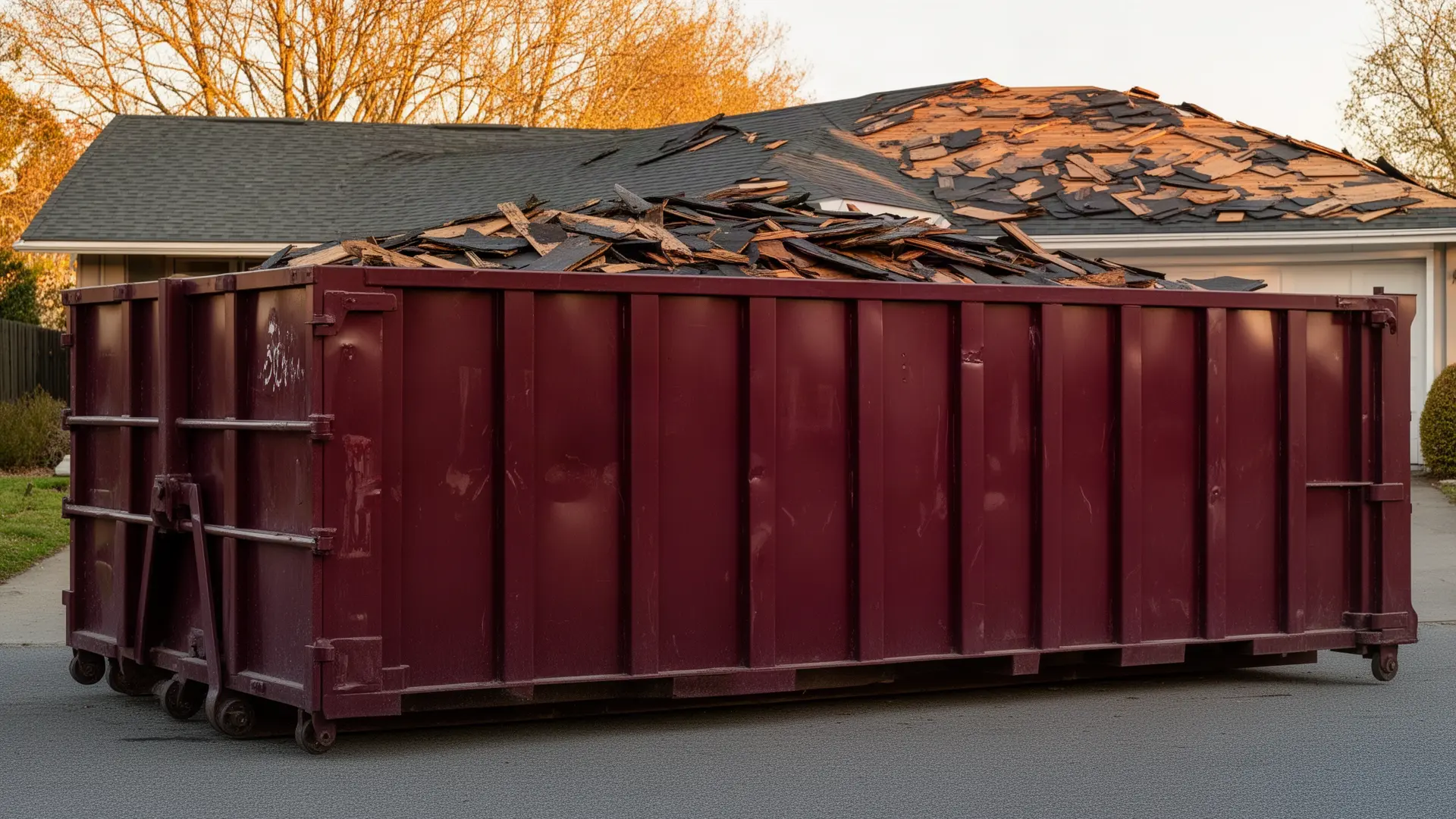 Roll-off dumpster from Oglesby Brothers Dumpster Rental in Colorado Springs, CO